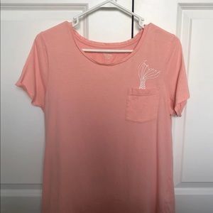 light pink mermaid tee